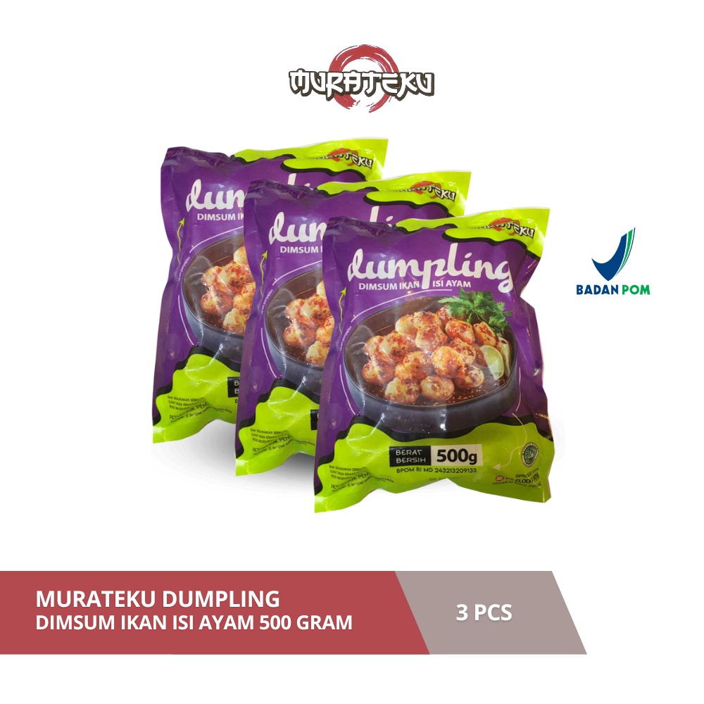 

Murateku Dumpling Dimsum Ikan Isi Ayam 500 Gram - 3 Pcs