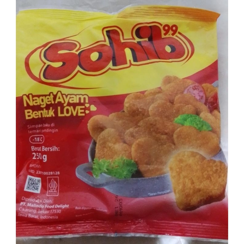 

sohib naget ayam bentuk love 250gr