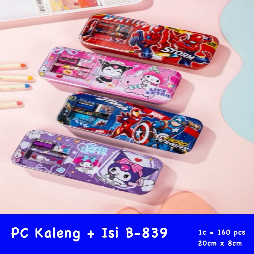 

[D] Pensil Case Kaleng + Isi B-839 [PCS]