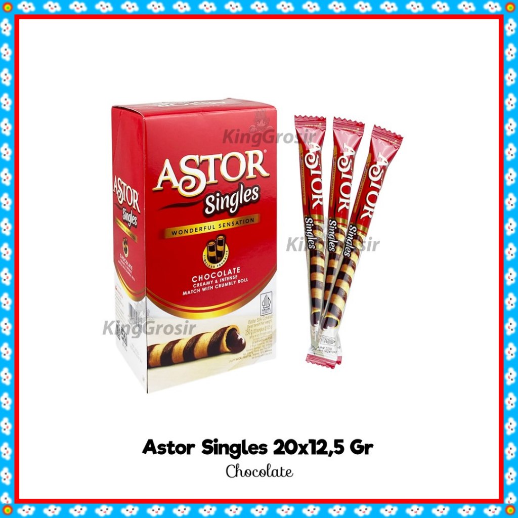 

Astor Singles BOX isi 20 x 12.5gr Wafer Stik Cokelat