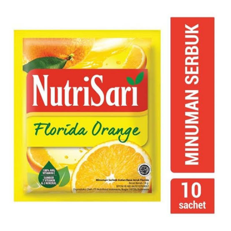 

nutrisari sachet rasa florida orange 10pcs (1renteng)