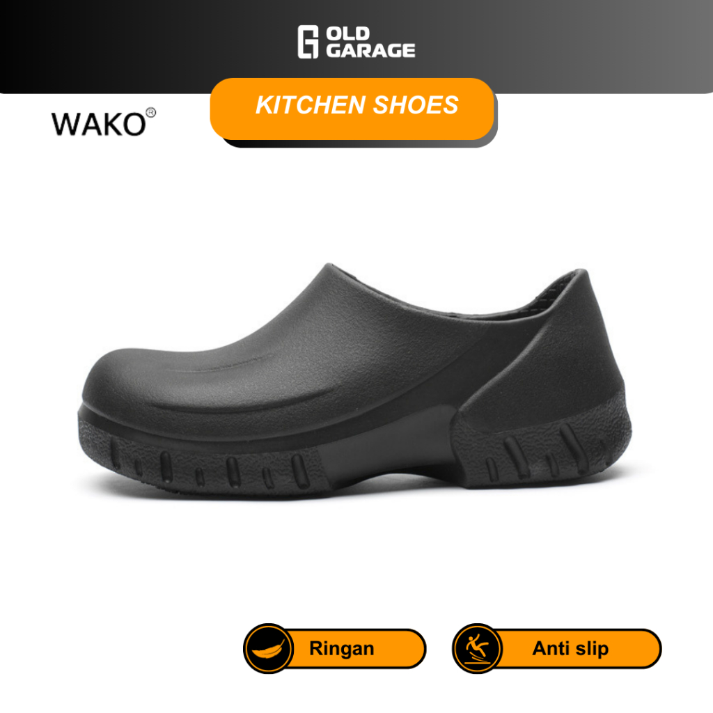 Sepatu Kitchen Pria Chef Shoes Sepatu Chef WAKO 9033