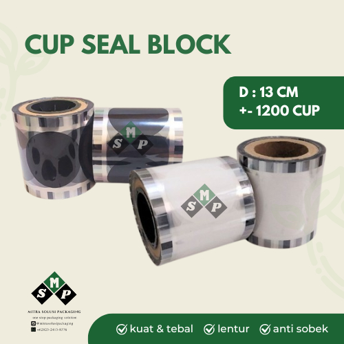 LID SEAL CUP BLOK PUTIH / LID SEAL CUP PUTIH / LID SEAL CUP HITAM / LID SEAL CUP BLOK / LID SEAL CUP