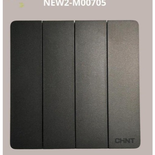 Saklar 4Gang Hitam Chint / Saklar 4 Gang Chint Hitam NEW2-M00705