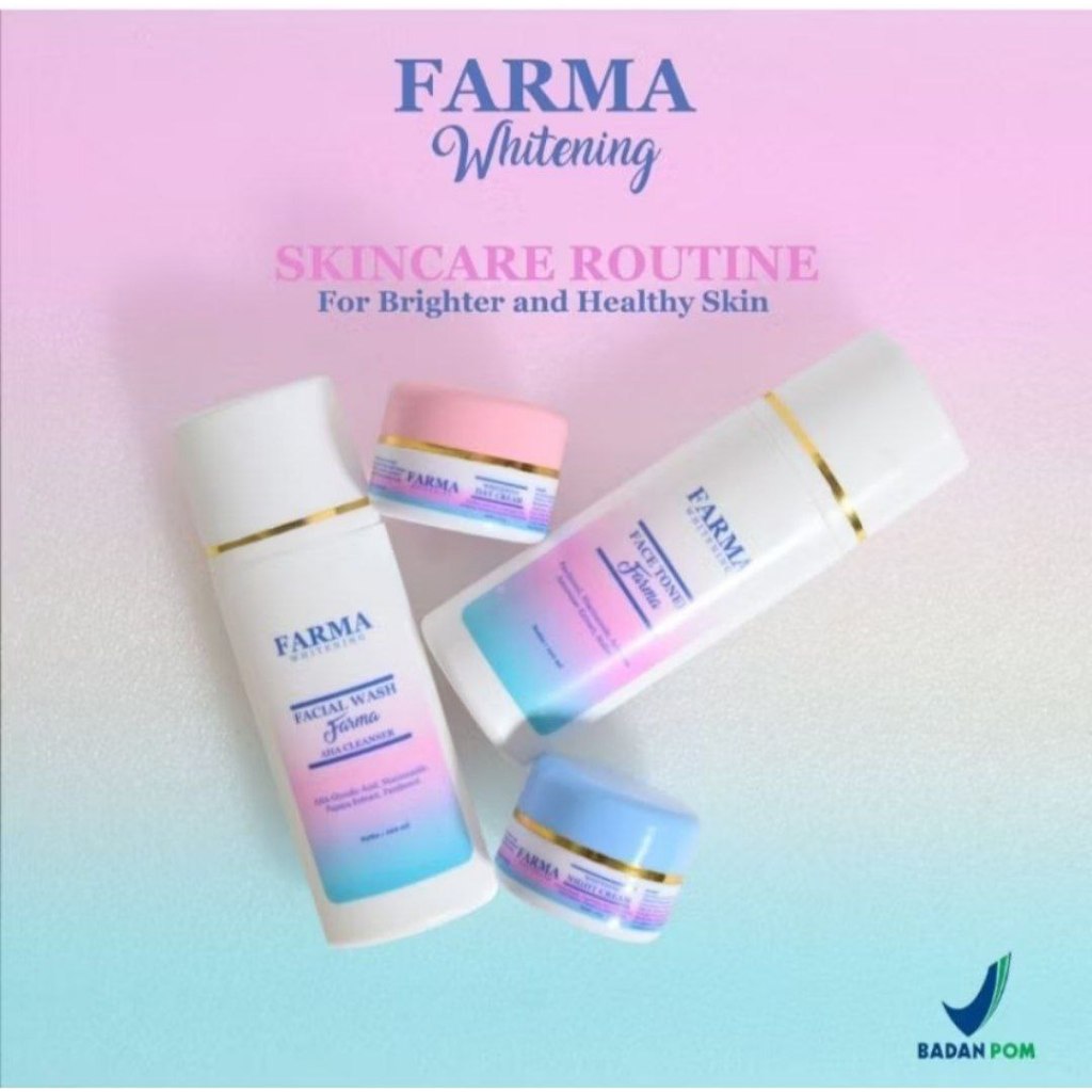 FARMA Skincare Farma BPOM Isi 4 Farma Whitening Farma Skincare BPOM Original Paket Isi 4