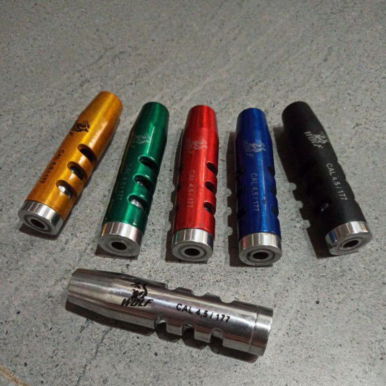 KODE W45P PEMECAH SUARA MUZZLE BREAK buat PCP UKLIK masuk semua