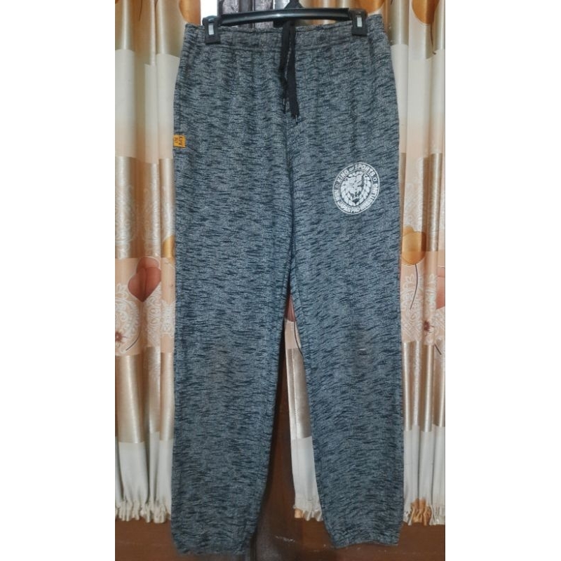 Celana jogger Brand Jepang Big Logo NJPW 1972 Motif
