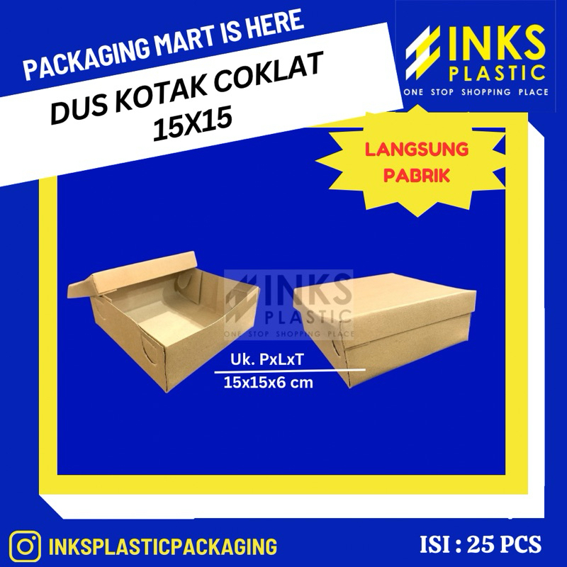 

DUS KOTAK 15x15 DUS KOTAK NASI SNACK KUE (25 pcs)