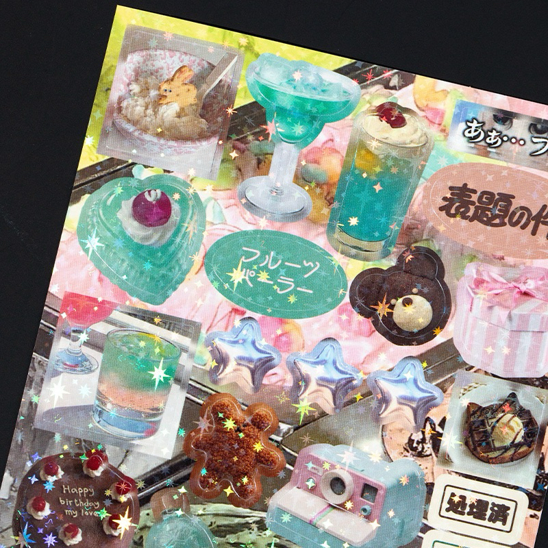 

Promo (6C) sticker book buku kiss cut karakter char character cartoon makanan kucing pet cat food