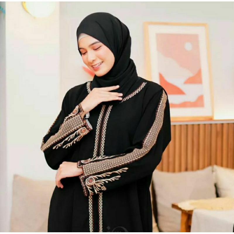 Abaya turkey premium gamis hitam abaya syam terbaru dress arab