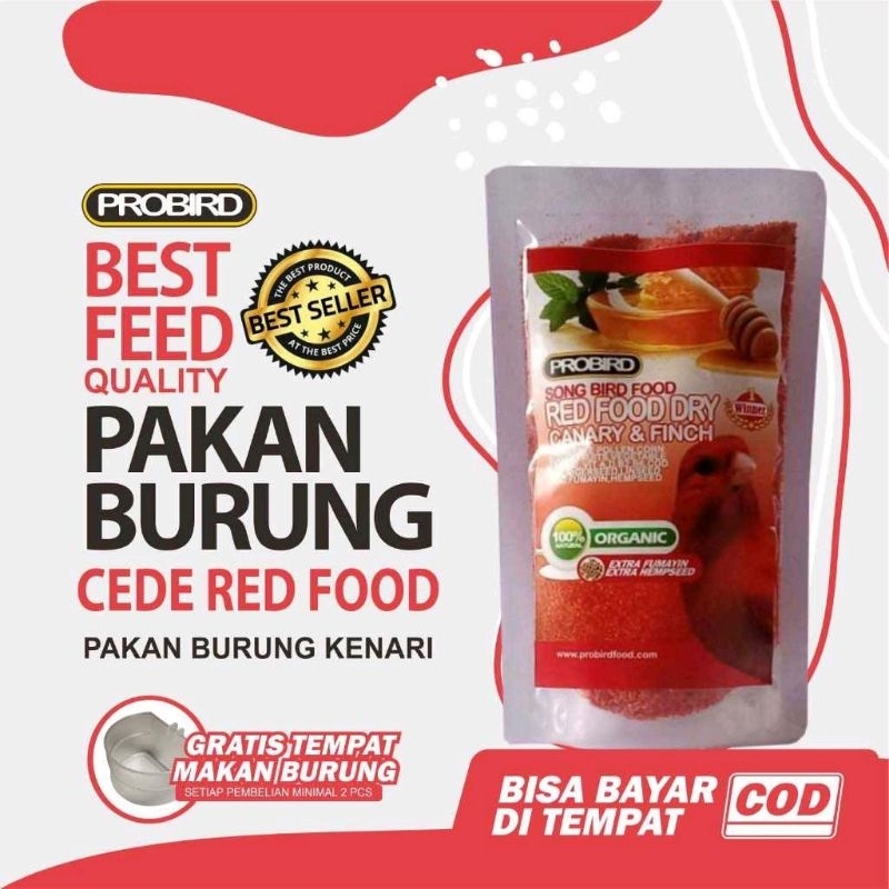 pakan kenari cede red food dry