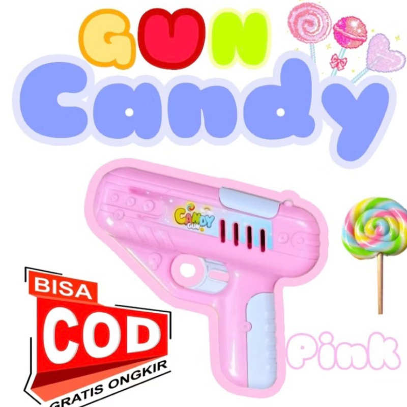 PERMEN PISTOL Mainan Baru Candy Gun Kotak Penyimpanan Permen Lollipop Gun