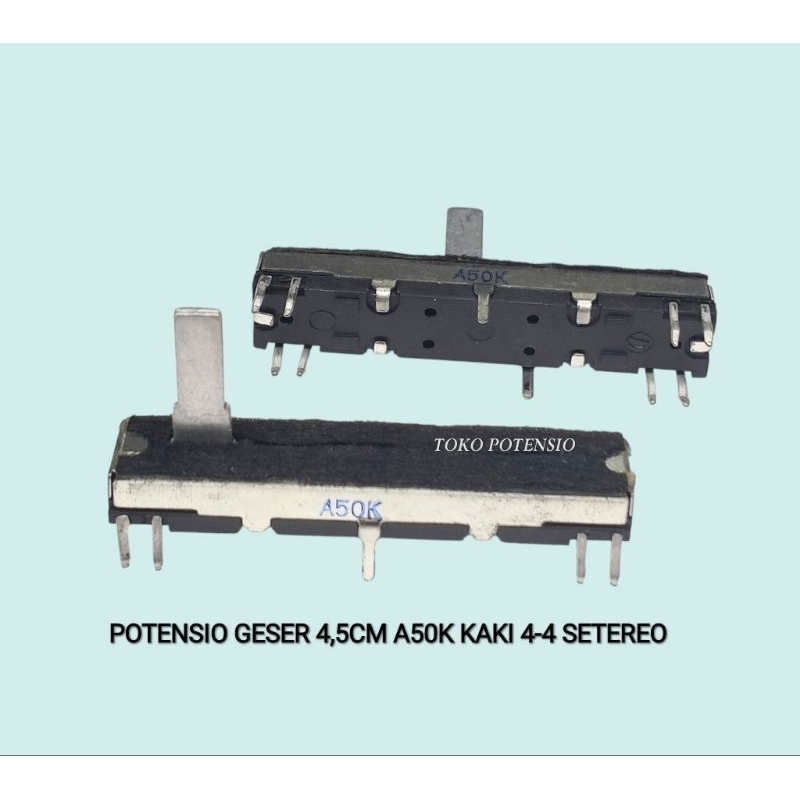 POTENSIO GESER 4,5CM A50K KAKI 4-4 SETEREO