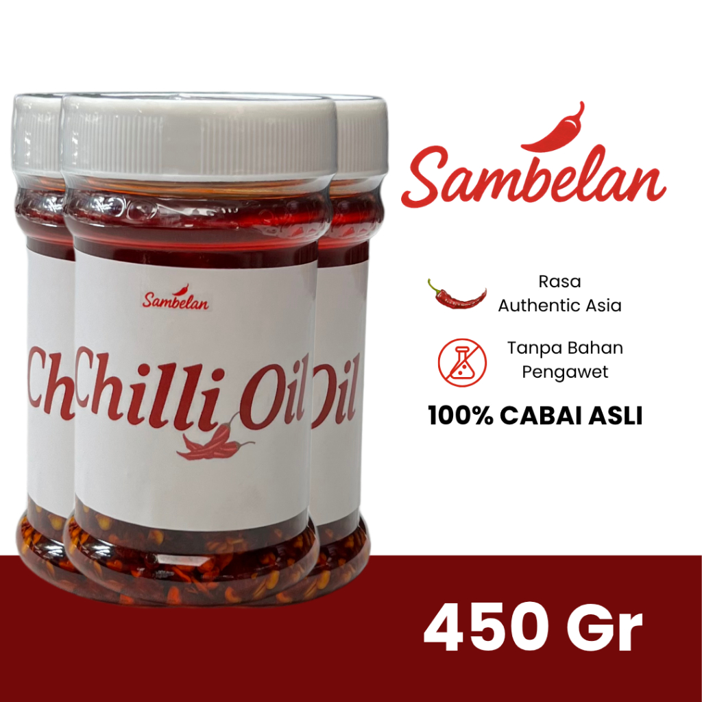 

Sambelan - Chilli Oil Premium Authentic citarasa asia 450gr - minyak cabai - Sambal Minyak