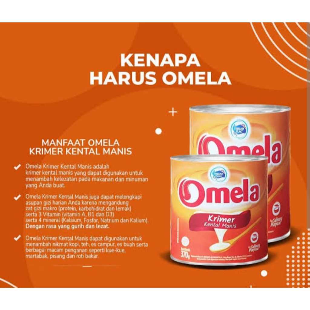 

susu kental manis SKM krimer Omela 490 gr