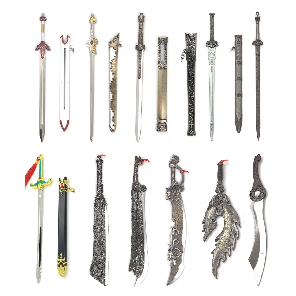 gantungan kunci pedang 22 cm yi tian tu long ji tu long dao