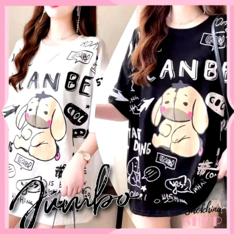 [FSM] Baju atasan KAOS JUMBO wanita - big size IYOR IYOR - konveksi asli jumbo