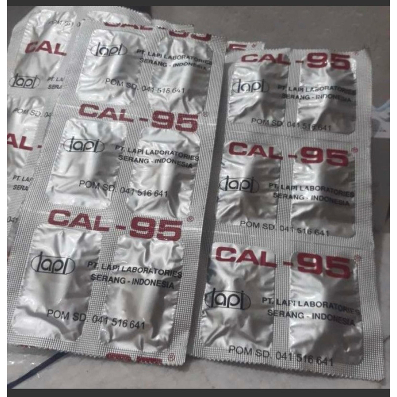 Best seller multivitamin Calsium Cal 95 isi 6 perstrip