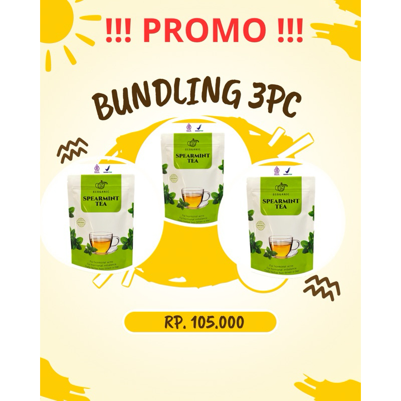 

BUNDLING 3 PC SPEARMINT TEA ECOGANIC ORIGINAL