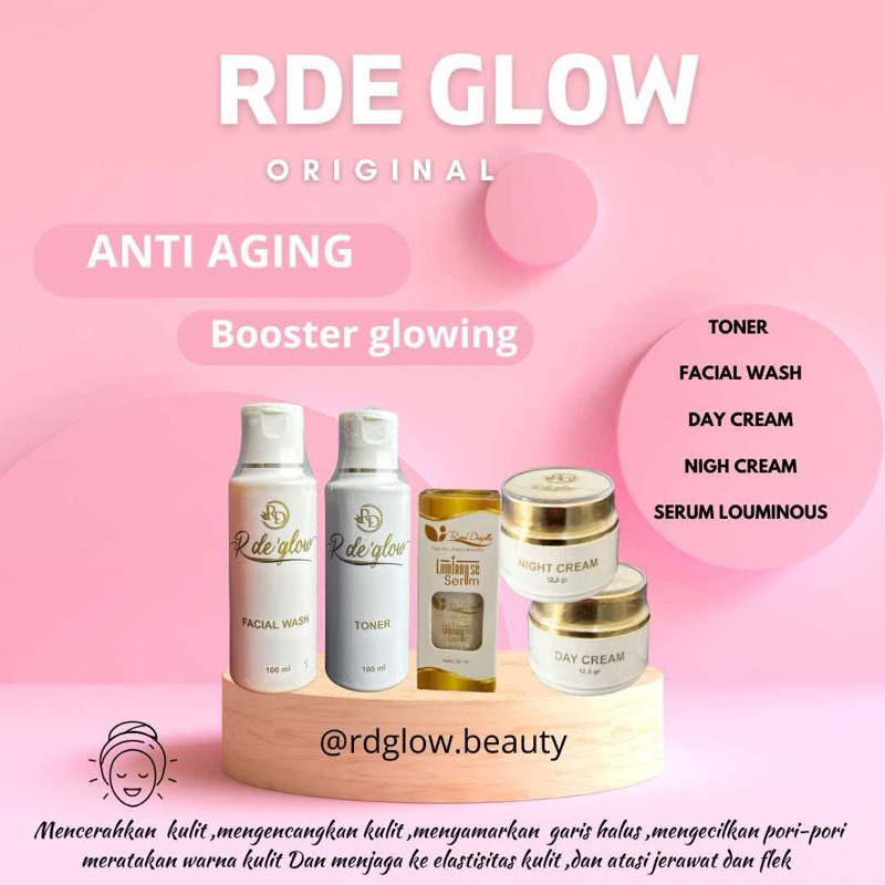 RDE GLOW PAKET GLOWING / RD GLOW PAKET SERUM LOUMINOUS / RD glow paket glowing