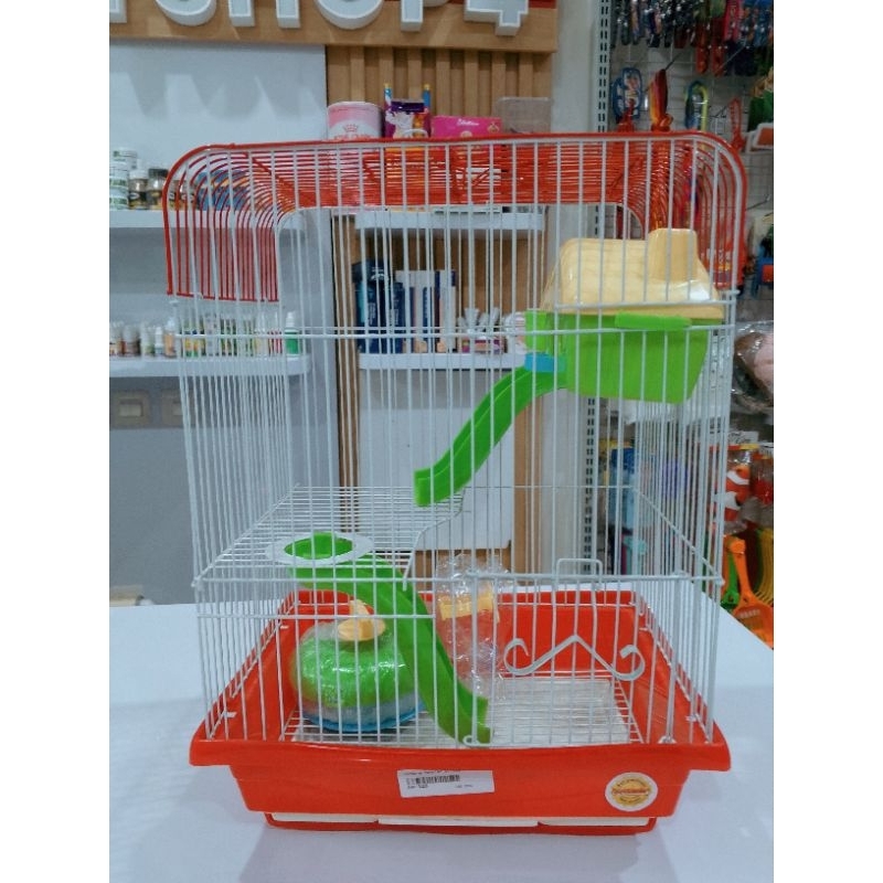 kandang Hamster hm-128 (  T32 X L20 X P30 CM ) kandang Hamster octagon