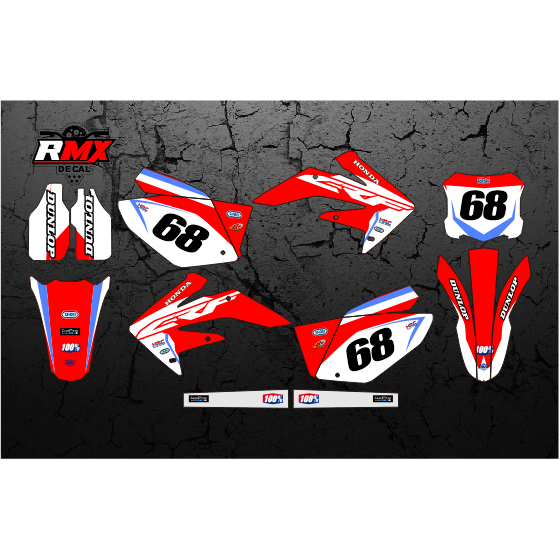 DECAL CRF 250 X FULLBODY (001) DEKAL STIKER CRF 250X HITAM MERAH, KUNING, HIJAU, BIRU TUA/MUDA, EMAS