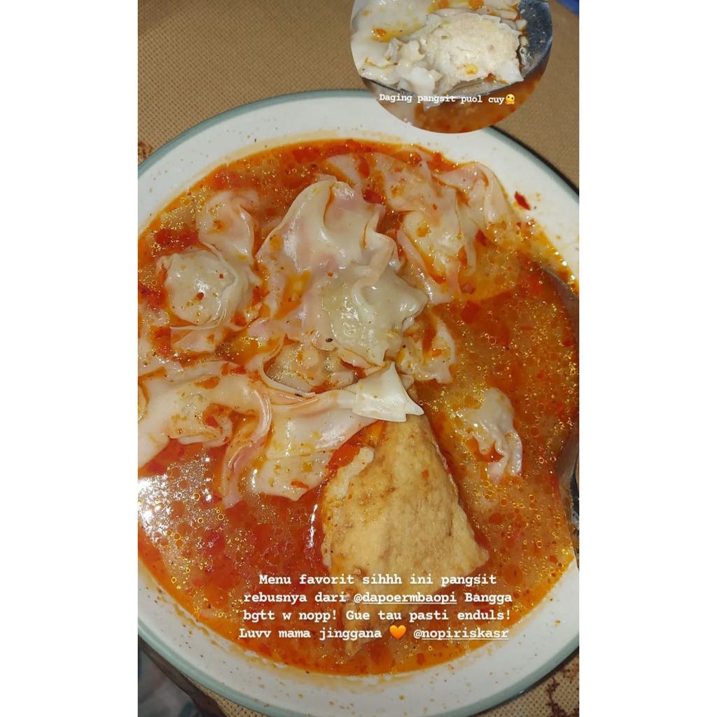 

Pangsit Ayam Kuah (dapoermbaopi)