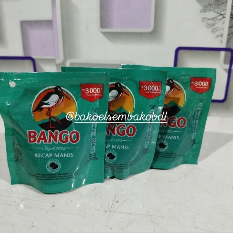 

SEPAKET ISI 3! KECAP MANIS BANGO KEMASAN REFFIL 77G