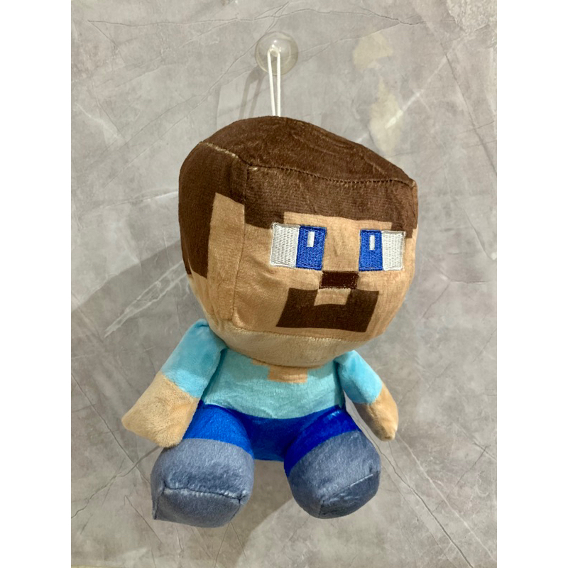 Mainan Boneka Plush Minecraft - Steve Duduk