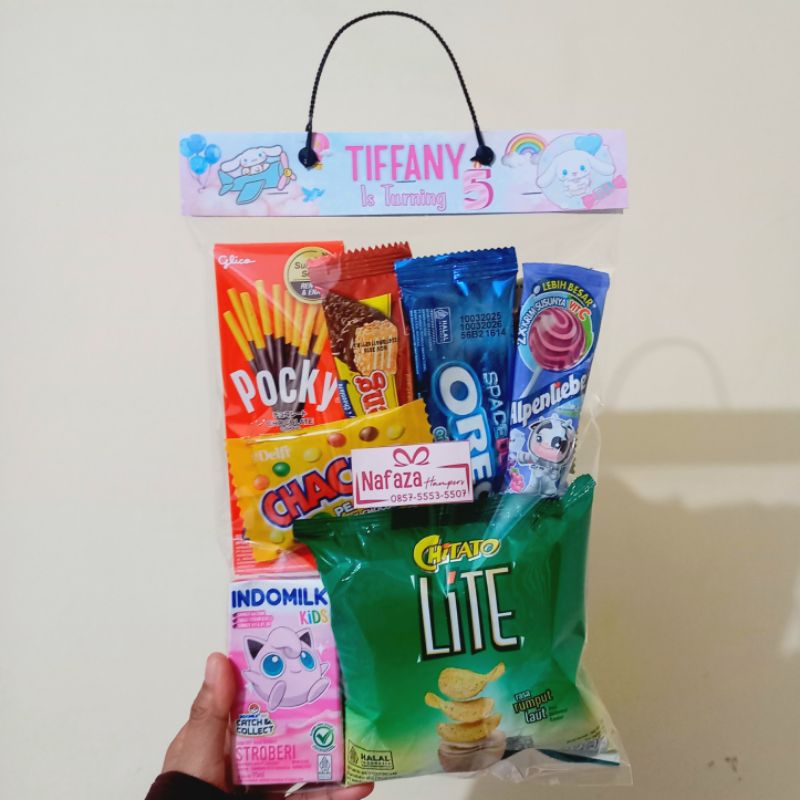 

Hampers Snack Jumbo 22.000 | Hampers Snack Ulang Tahun | Souvenir Snack | Hampers Lebaran | Snack Ulang Tahun | Souvenir Tasyakuran | Snack Agustusan | Hampers Snack Murah | Hampers Snack