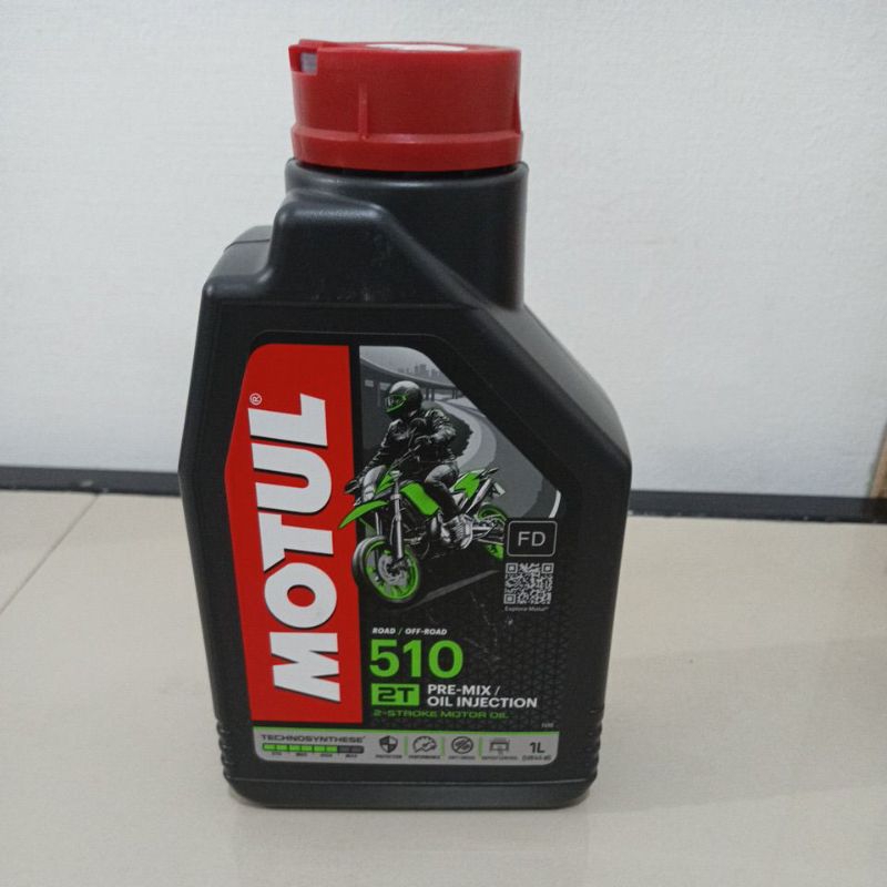Motul 510 ,Oli Samping Motor Motul 510 Powerlube Technosynthese 2T 2TAK 1L ORI