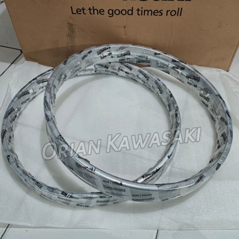 Pelek velg ruji rim depan 17x140  kawasaki blitz,edge,kaze,zx130, zone original