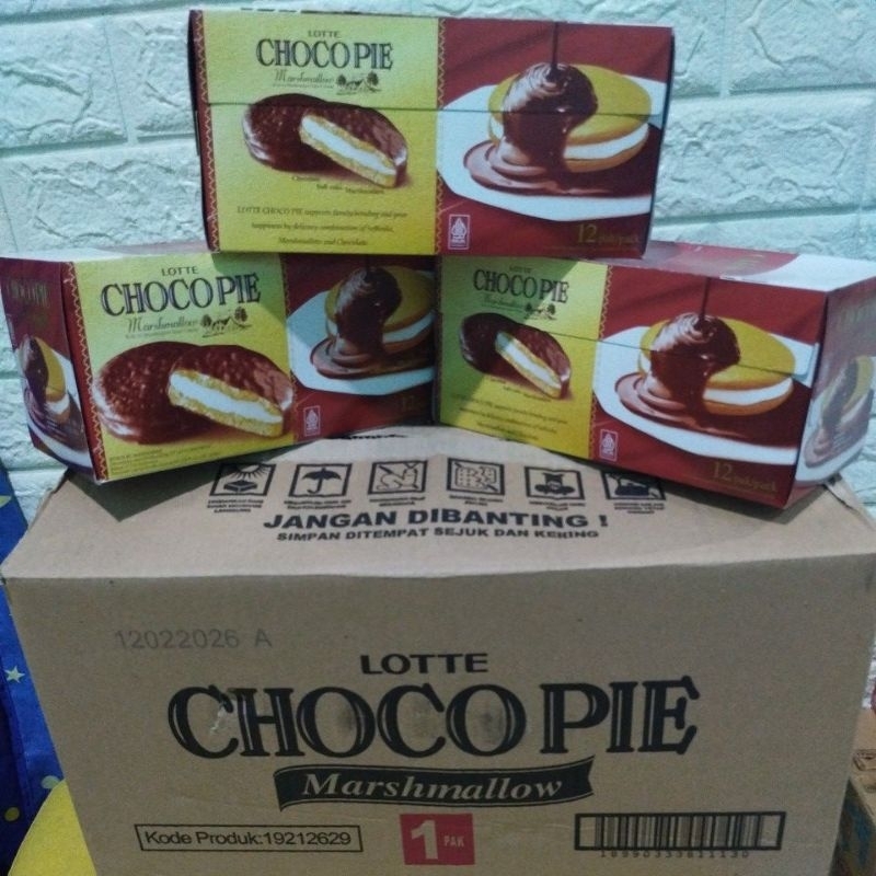 

Lotte choco pie box isi 12 pcs