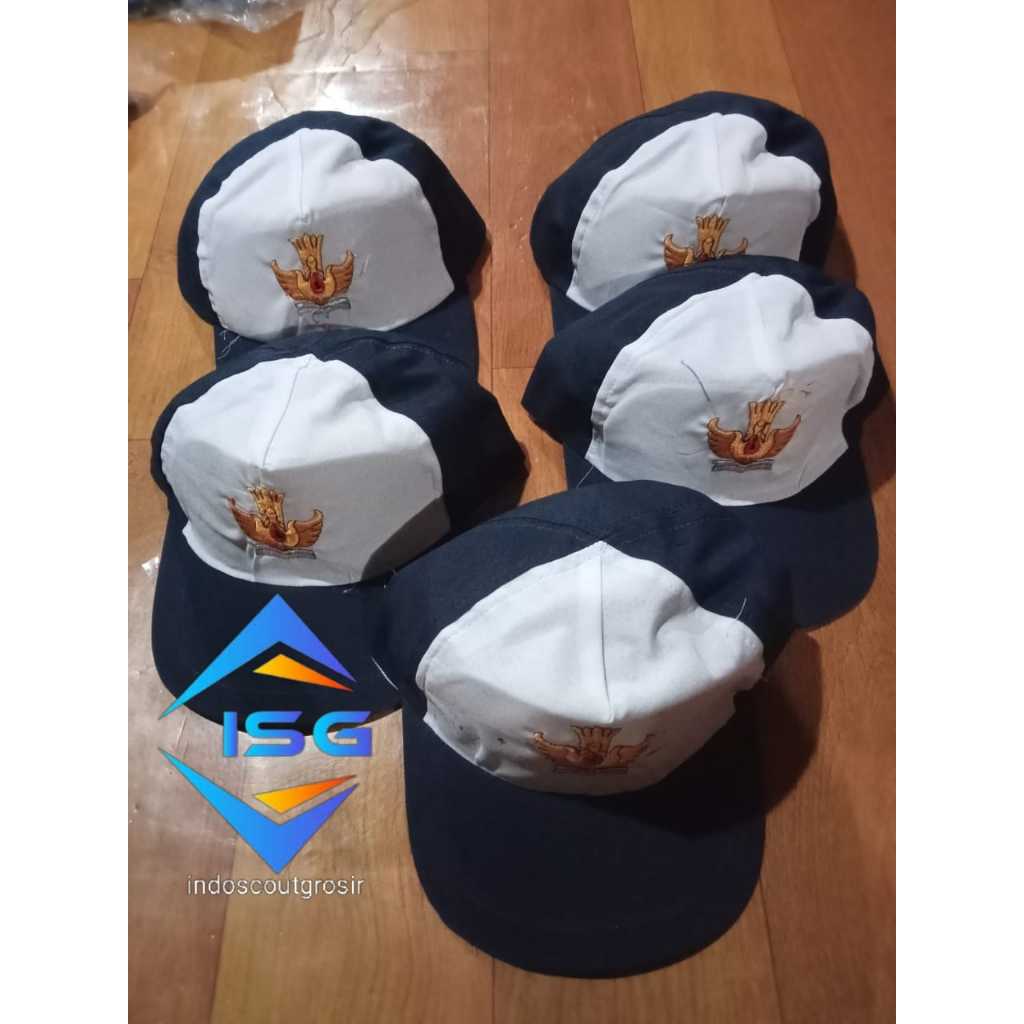 Topi SMP Bordir Logo Baru Tutwurihandayani Bahan kain halus