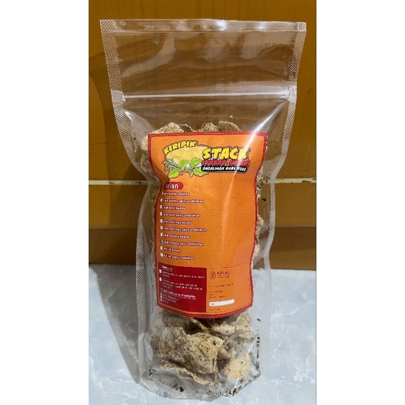 

opak emping spicy andliman (cemilan keripik)