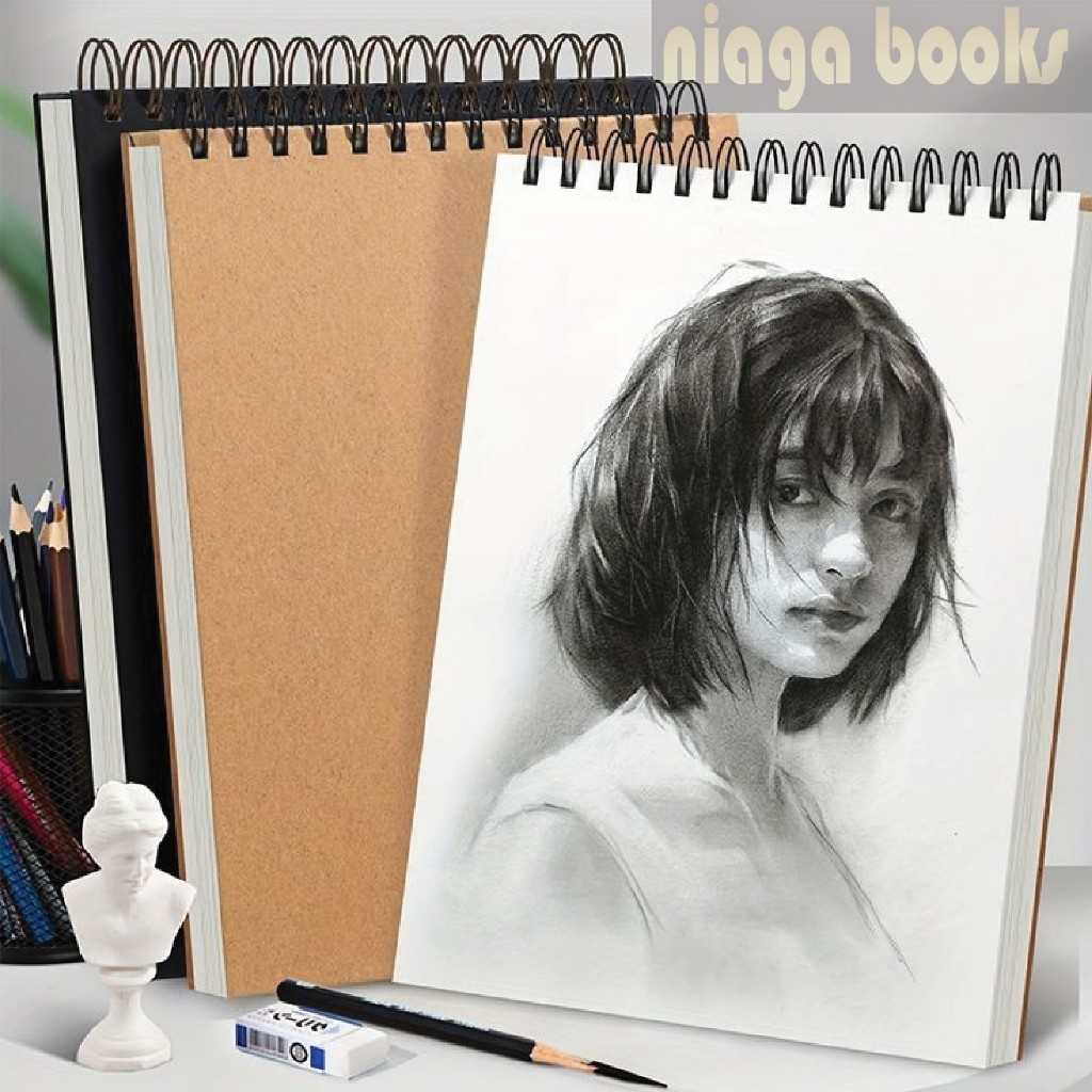 

Sketchbook Watercolor Buku Gambar Sketsa Tebal 250 gsm Ukuran A5