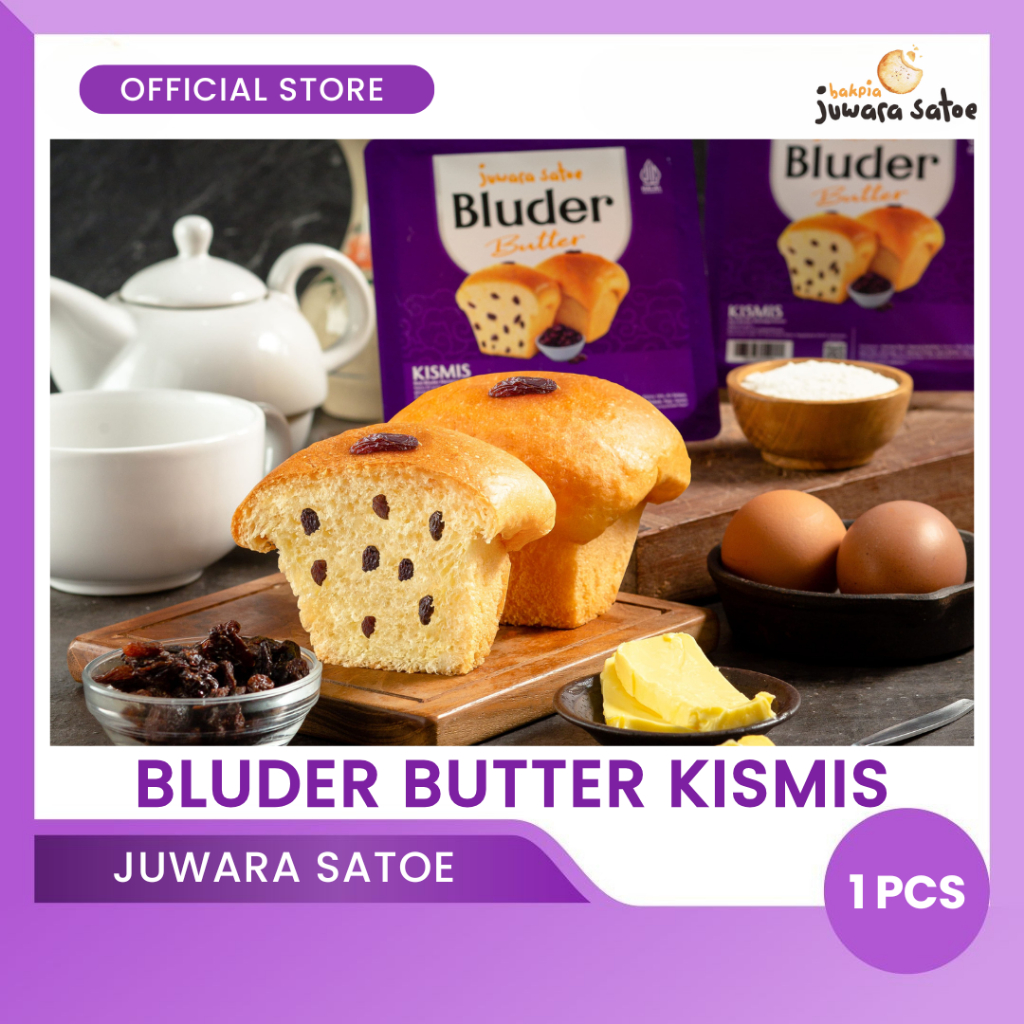 

BAKPIA JUWARA SATOE Bluder Butter Kismis