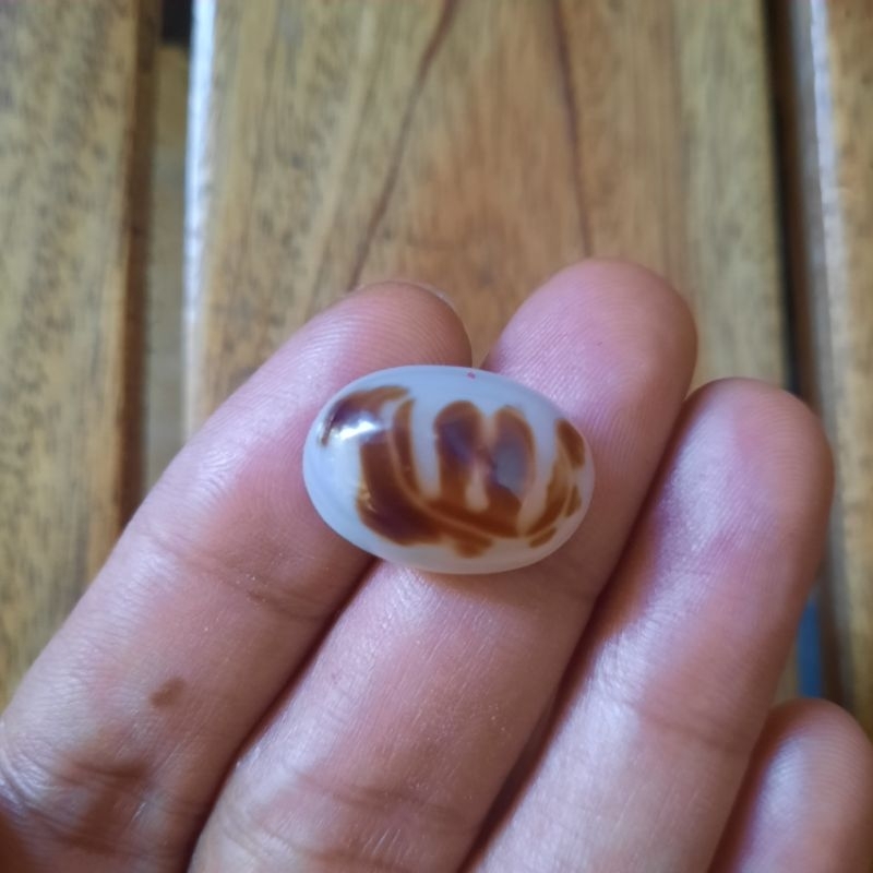 Koleksi Batu Cincin Akik Kalsedon Motif Lafadz Allah