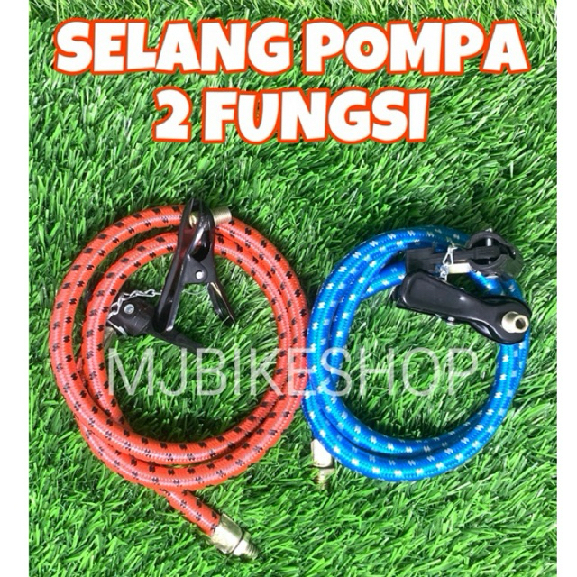 SELANG POMPA ANGIN TABUNG KAIN BAN SEPEDA/MOTOR  2 FUNGSI BAGUS DAN MURAH