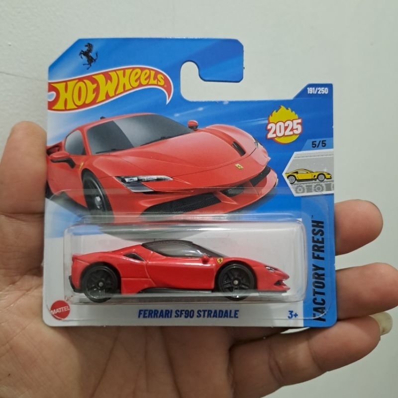 Hot Wheels SF90 Stradale Short Card VVVHTF