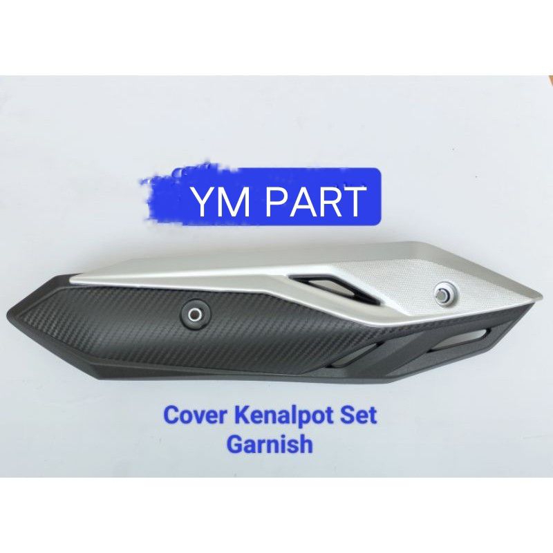 Cover Tutup Tameng Knalpot Set Garnish Garnis Tameng Knalpot Beat K1A 2020-Sekarang Original