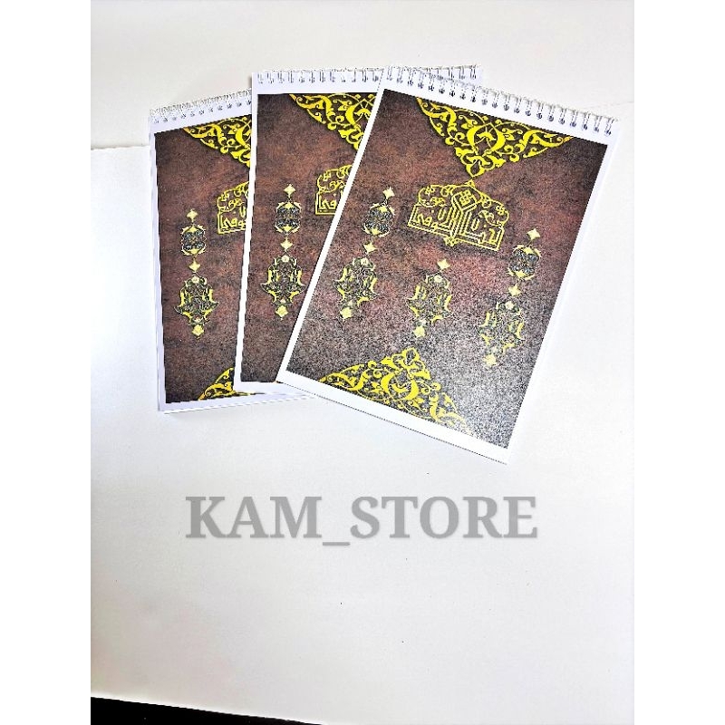 

Buku Kaligrafi Khat KUFI Ring Kawat B5.