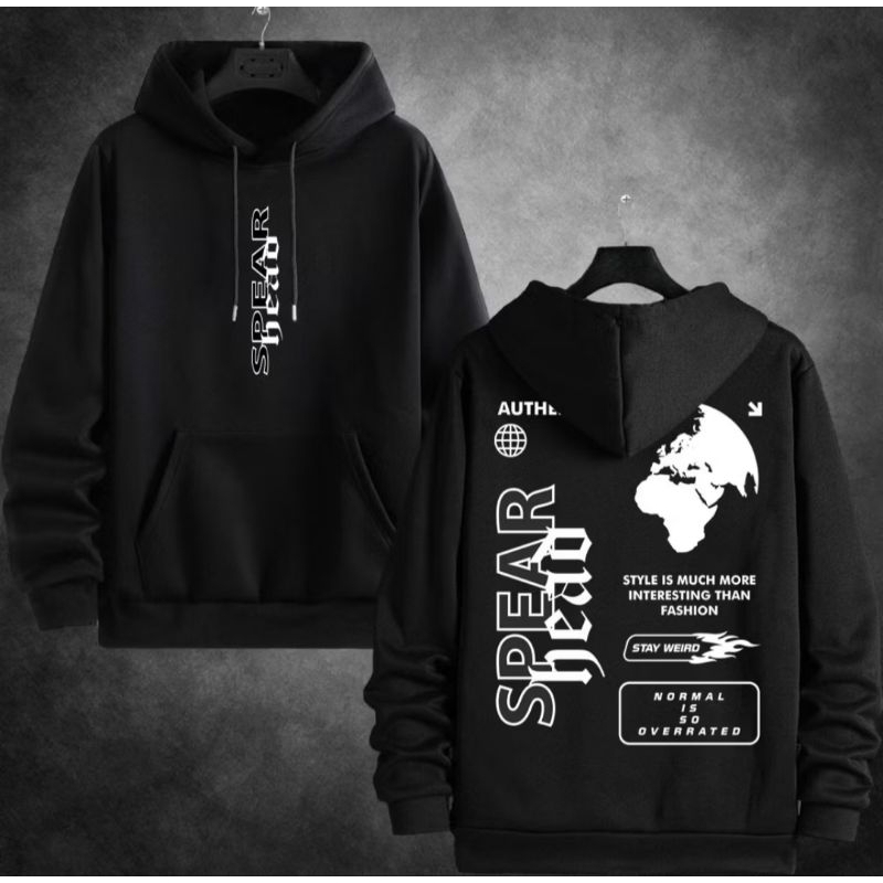 Sweater Hoodie Pria Wanita Distro Gambar Depan Belakang