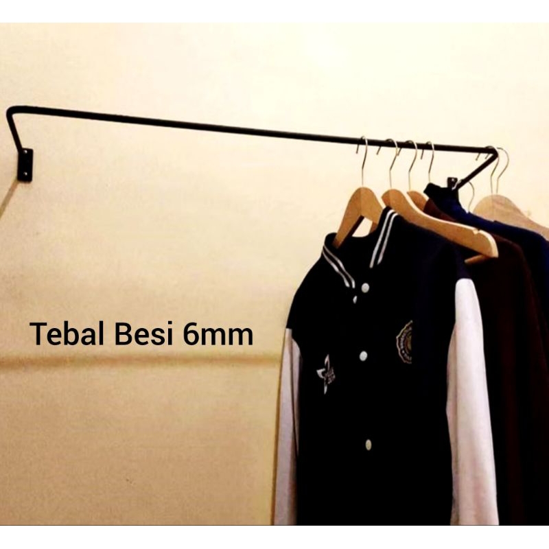Gantungan Baju Besi MURAH || Gantungan Besi Tempel dinding