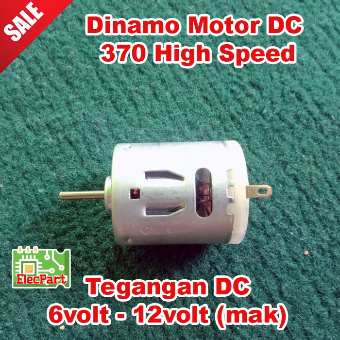 1 PCS Dinamo Motor DC 370 High speed copper carbon brush 6volt - 12volt
