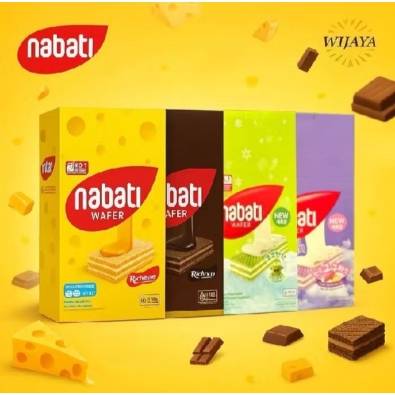 

Wafer Nabati 500 5g Cemilan & Snack | 1Sachet | 1Dus 20x5g