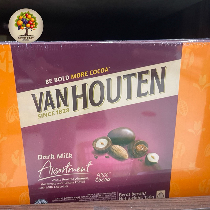 

Van Houten Chocolate Dark Milk Assortment 43% Cocoa | Gift Box 150gram