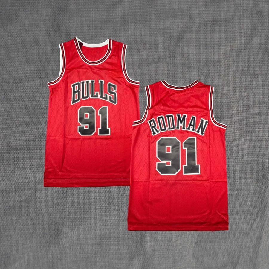 BAJU BASKET JERSEY BASKET SWINGMAN CLASSICS CHICAGO BULLS DENNIS RODMAN #91