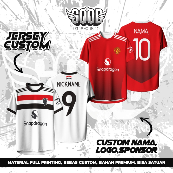 Jersey Manchester Fantasy / Jersey Manchester / Kaos Manchester / Jersey Bola / Jersey Vintage