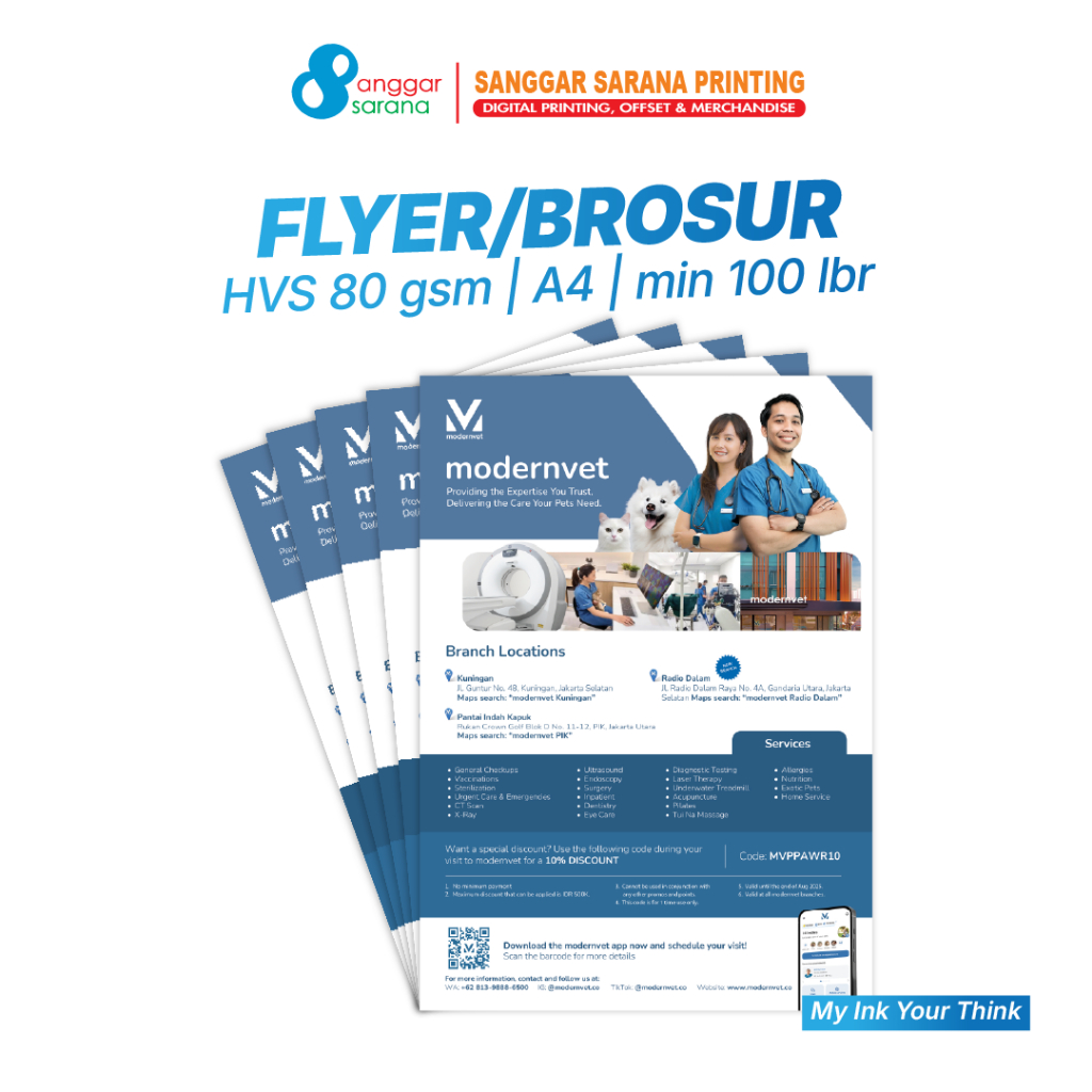 

Brosur/Flyer Custom Bahan HVS 80 gsm 1 sisi ukuran A4 MIN 100 lembar